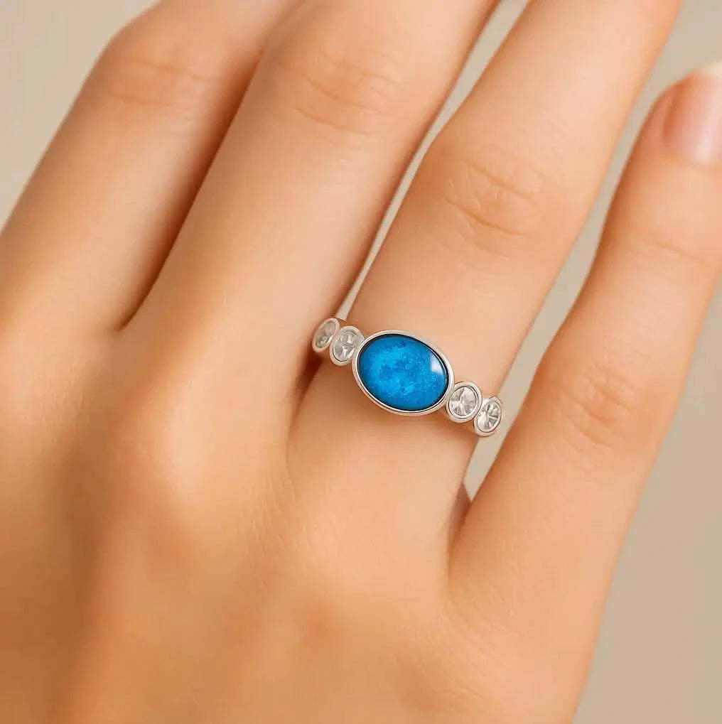 Oval Ashes Ring | Ashes Rings | Featherlings UK