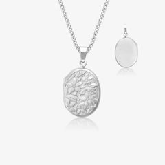 Oval Flowers Photo Locket | Photo Locket | Featherlings UK
