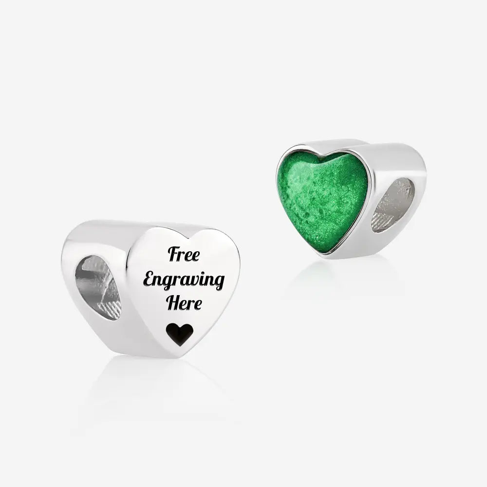 Engraved ashes heart charm | Ashes Charms | Featherlings UK