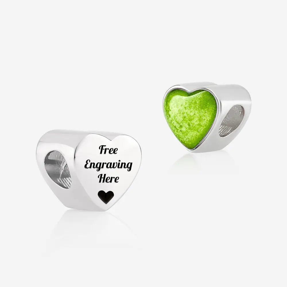 Engraved ashes heart charm | Ashes Charms | Featherlings UK