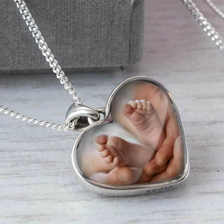 Zirconia Photo Necklace | Photo Locket | Featherlings UK