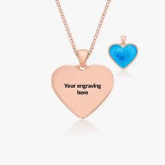 Rose Engraved Ashes Necklace | Ashes Pendant | Featherlings UK