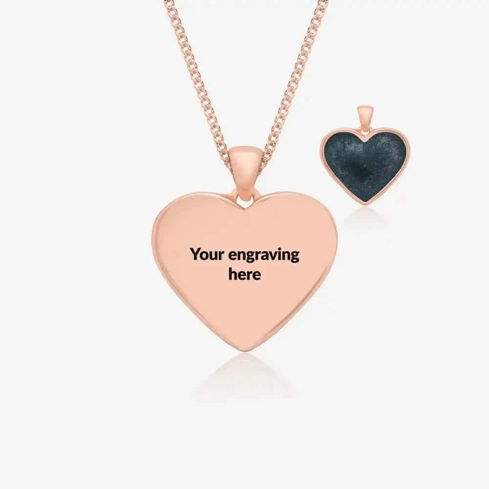 Rose Engraved Ashes Necklace | Ashes Pendant | Featherlings UK