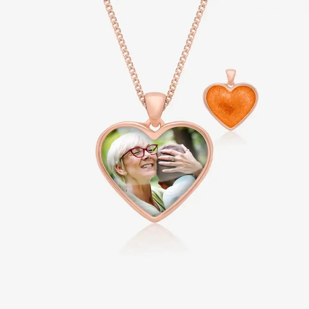 Rose Photo Ashes Necklace | Ashes Pendant | Featherlings UK