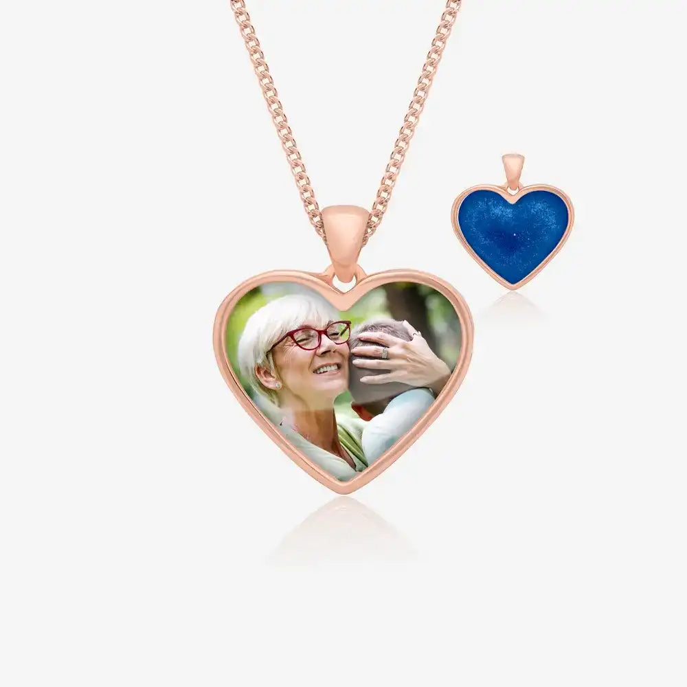 Rose Photo Ashes Necklace | Ashes Pendant | Featherlings UK