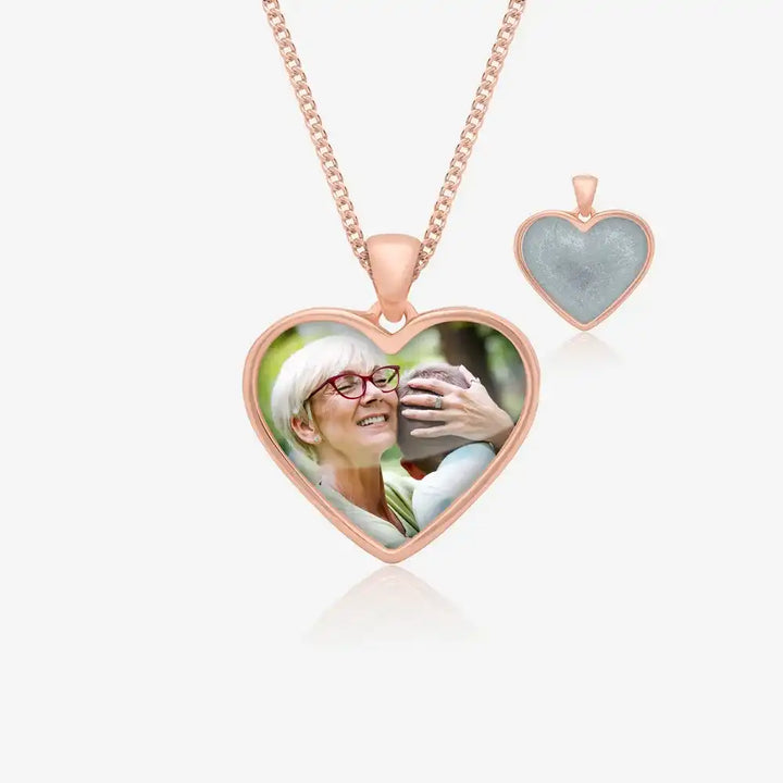 Rose Photo Ashes Necklace | Ashes Pendant | Featherlings UK