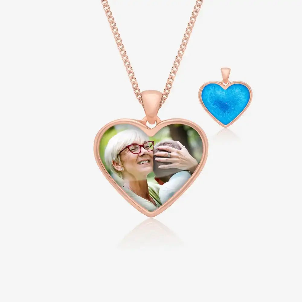 Rose Photo Ashes Necklace | Ashes Pendant | Featherlings UK