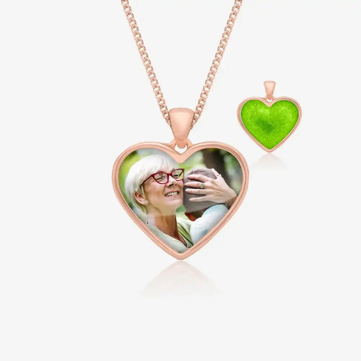 Rose Photo Ashes Necklace | Ashes Pendant | Featherlings UK