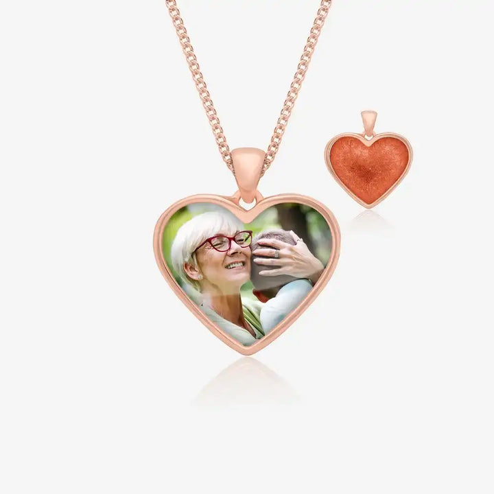 Rose Photo Ashes Necklace | Ashes Pendant | Featherlings UK