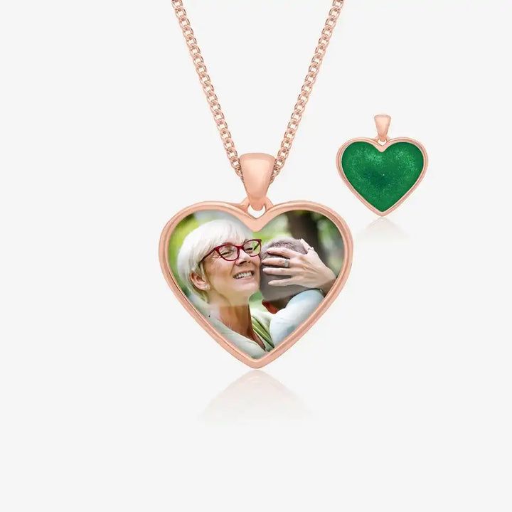 Rose Photo Ashes Necklace | Ashes Pendant | Featherlings UK