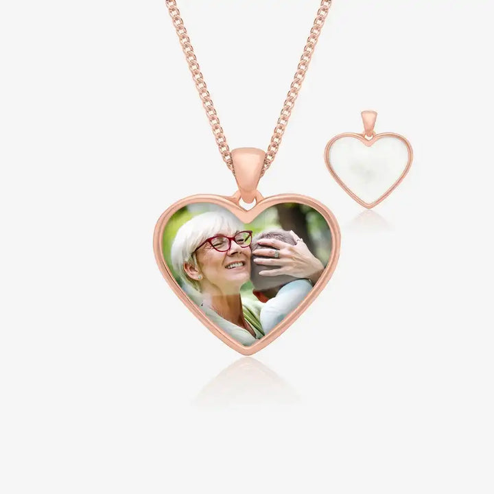 Rose Photo Ashes Necklace | Ashes Pendant | Featherlings UK