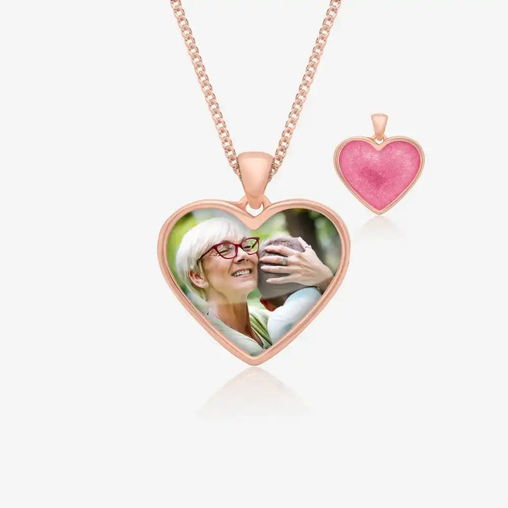 Rose Photo Ashes Necklace | Ashes Pendant | Featherlings UK