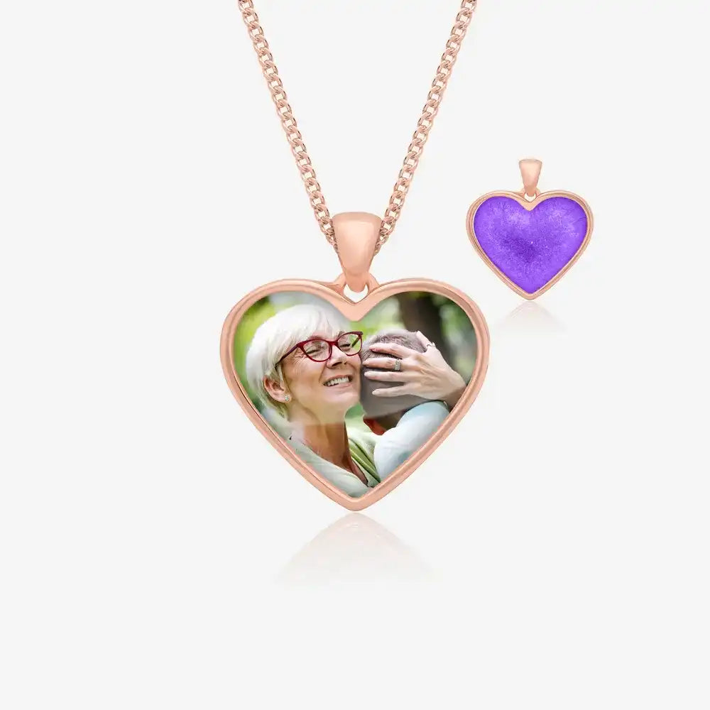 Rose Photo Ashes Necklace | Ashes Pendant | Featherlings UK