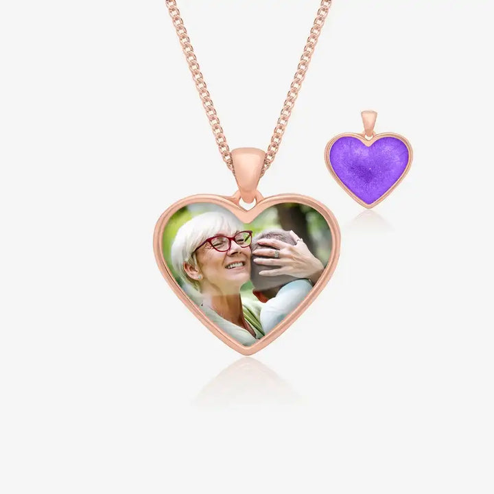 Rose Photo Ashes Necklace | Ashes Pendant | Featherlings UK