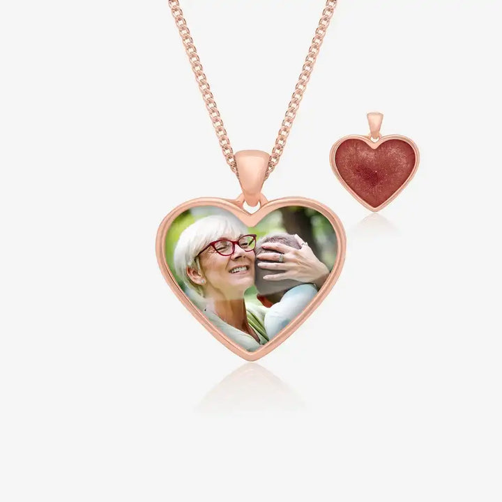 Rose Photo Ashes Necklace | Ashes Pendant | Featherlings UK