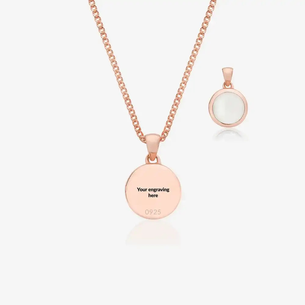 Round Rose Ashes Necklace | Ashes Pendant | Featherlings UK