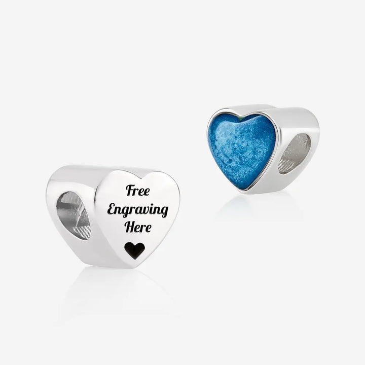 Engraved ashes heart charm | Ashes Charms | Featherlings UK