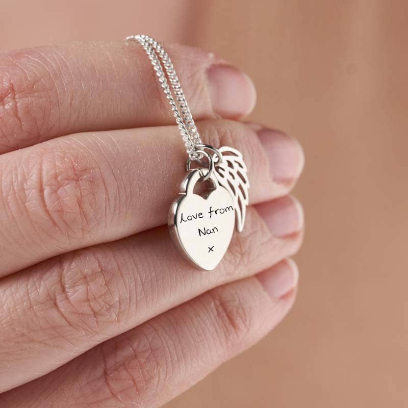 Heart Handwriting Necklace | Handwriting | Featherlings UK