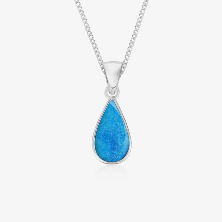 Tear Drop Ashes Necklace | Ashes Pendant | Featherlings UK