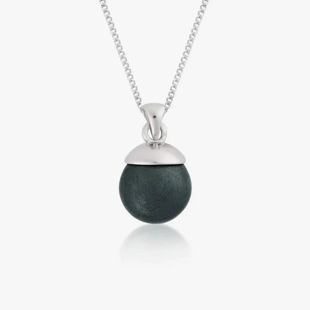 Silver Sphere Ashes Necklace | Ashes Pendant | Featherlings UK