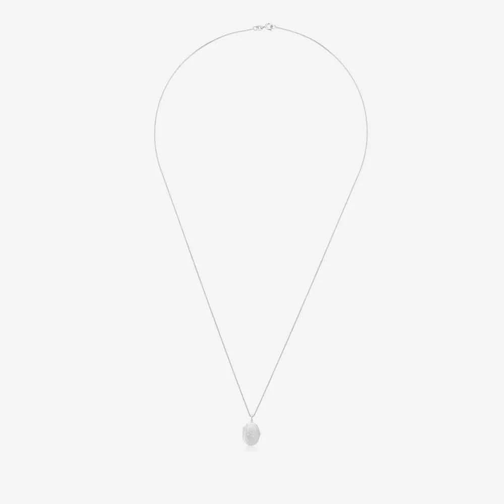 Oval Zirconia Photo Locket | Photo Locket | Featherlings UK