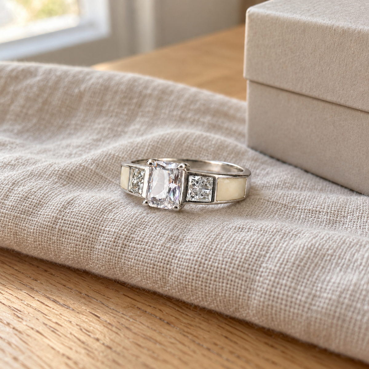Illustrative lifestyle view of trilogy breast milk ring