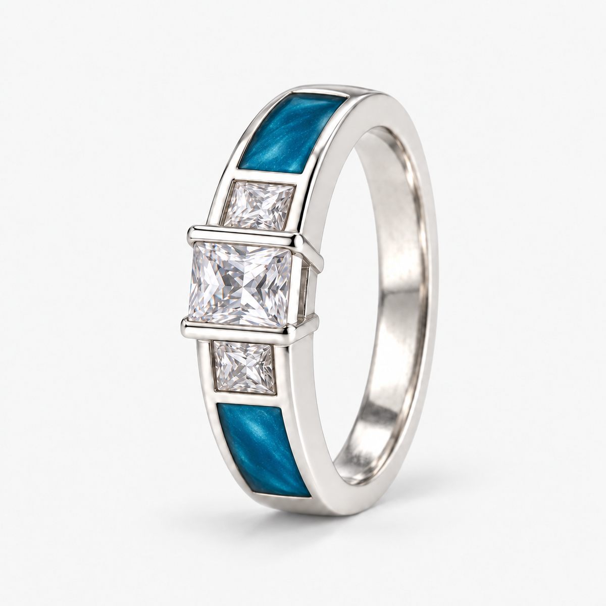 Trilogy Ashes Ring in Sky Blue, hidden ashes