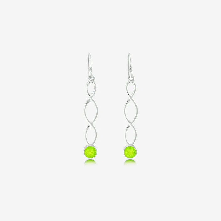 Long Twirl Ashes Earrings | Ashes Charms | Featherlings UK