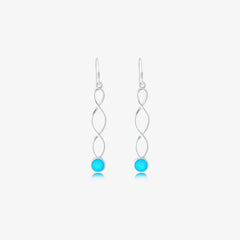 Long Twirl Ashes Earrings | Ashes Earrings | Featherlings UK