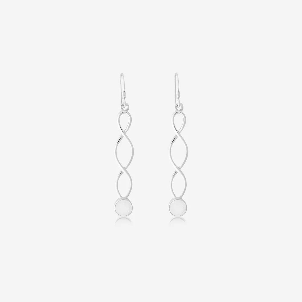 Long Twirl Ashes Earrings | Ashes Charms | Featherlings UK