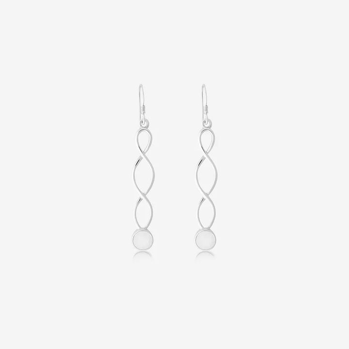 Long Twirl Ashes Earrings | Ashes Charms | Featherlings UK