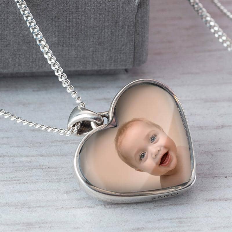 Silver Double Photo Necklace | Photo Locket | Featherlings UK