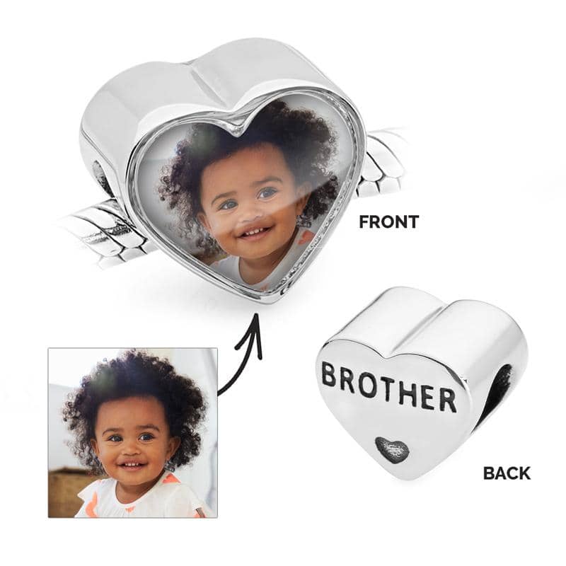Brother Heart Photo Charm | Photo Charms | Featherlings UK