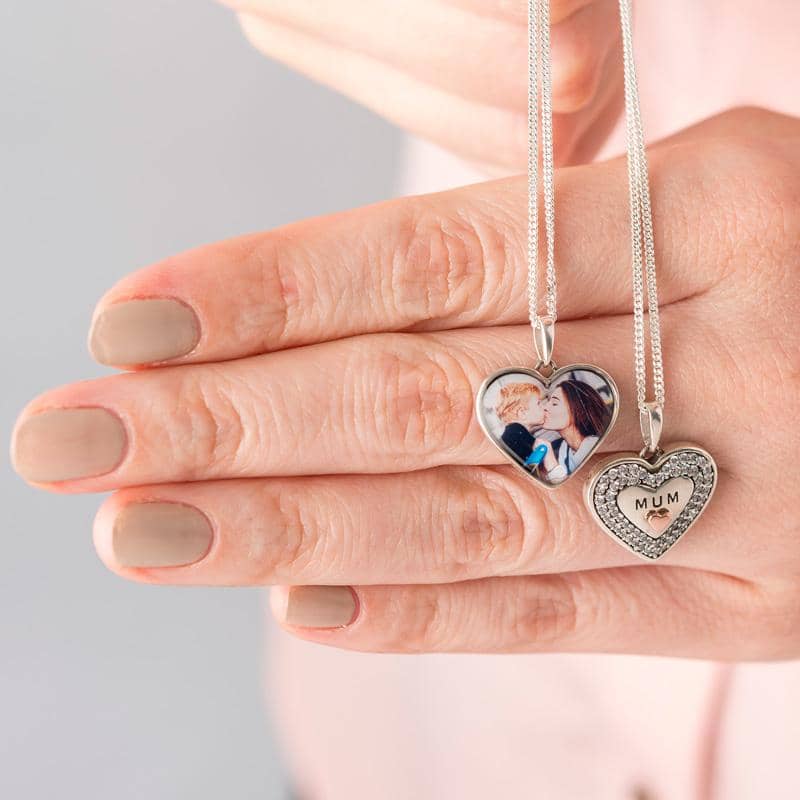 Crystal MUM Photo Necklace | Photo Locket | Featherlings UK
