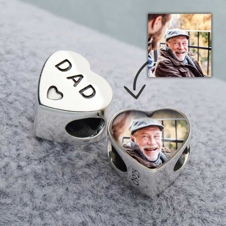 Dad Photo Charm | Photo Charms | Featherlings UK