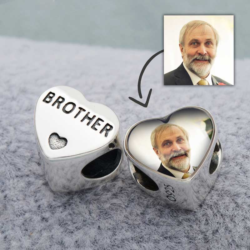 Brother Heart Photo Charm | Photo Charms | Featherlings UK
