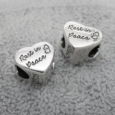 Rest in Peace Heart Photo Charm | Photo Charms | Featherlings UK