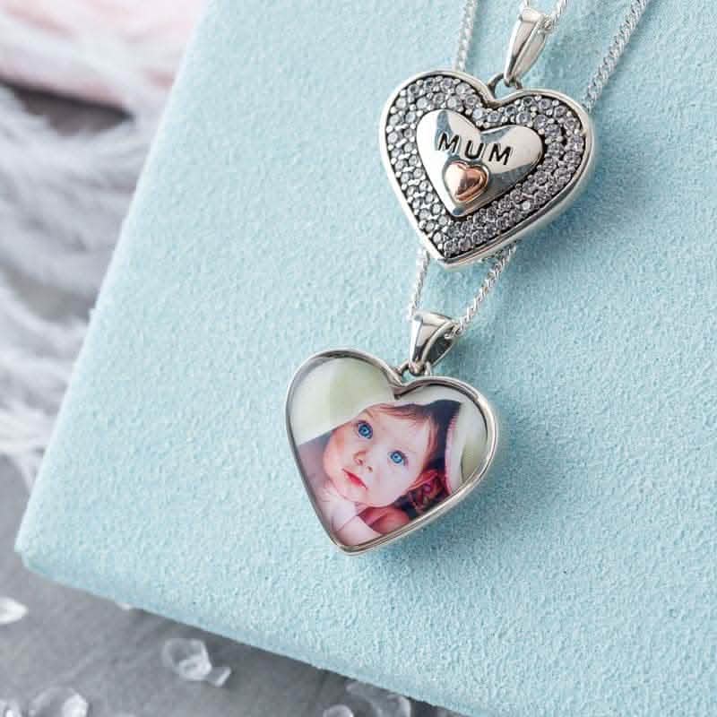 Mum Personalised Photo Necklace | Photo Locket | Featherlings UK