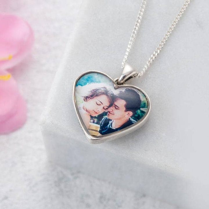 Silver Double Photo Necklace | Photo Locket | Featherlings UK