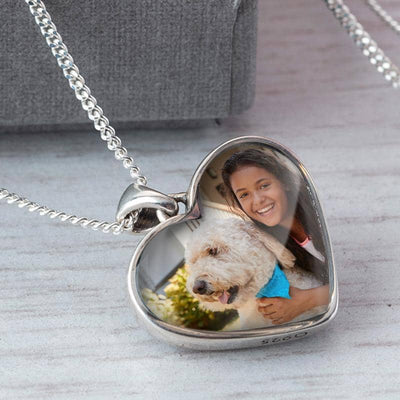 Crystal Clear Photo Necklace | Photo Locket | Featherlings UK