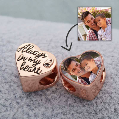 Rose Always In My Heart Photo Charm | Photo Charms | Featherlings UK