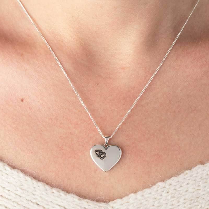 Love Hearts Ashes Necklace | Ashes Pendant | Featherlings UK