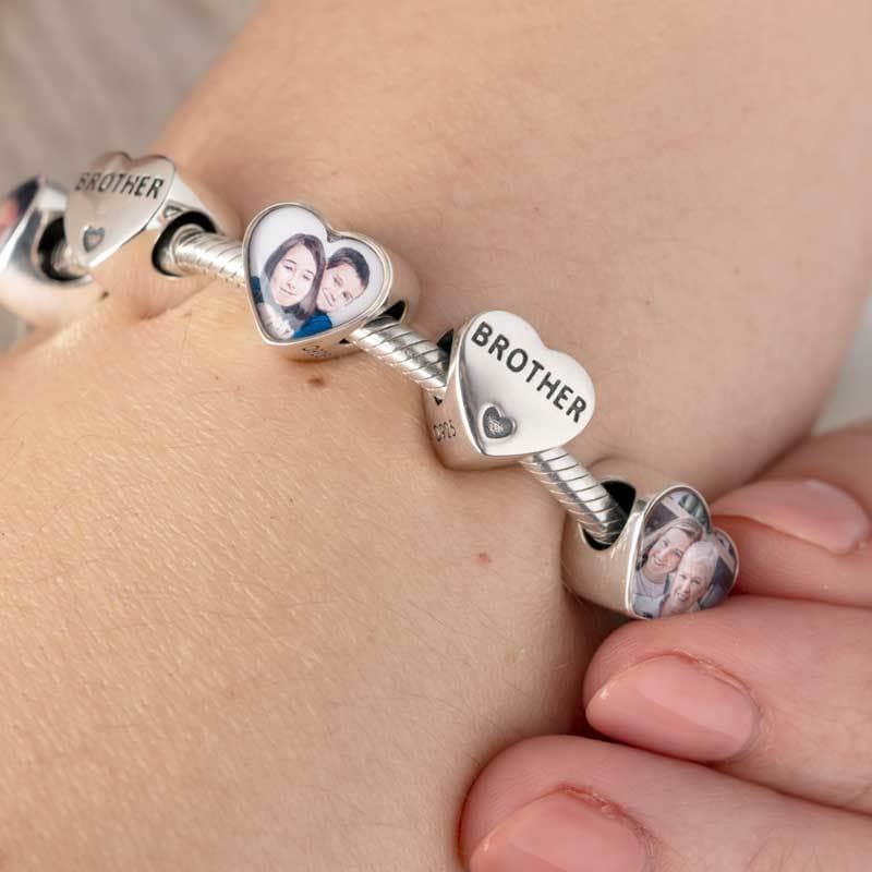 Brother Heart Photo Charm | Photo Charms | Featherlings UK