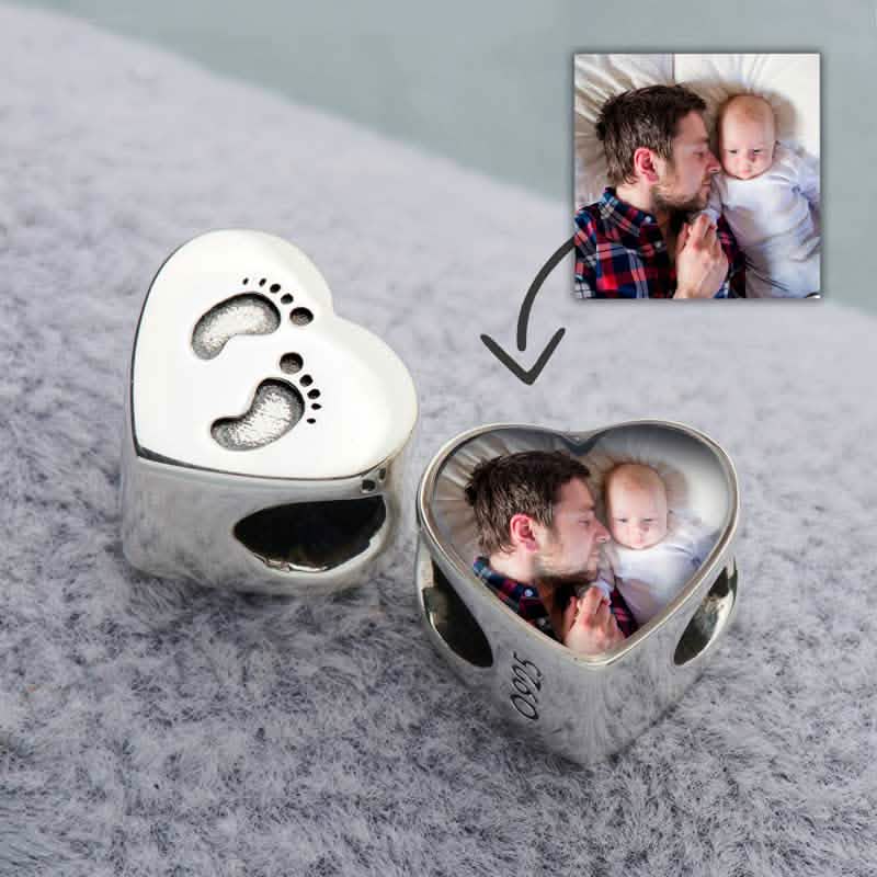 Foot Prints Photo Charm | Photo Charms | Featherlings UK