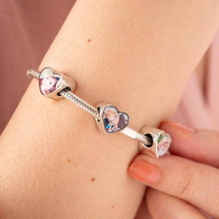 Rest in Peace Heart Photo Charm | Photo Charms | Featherlings UK