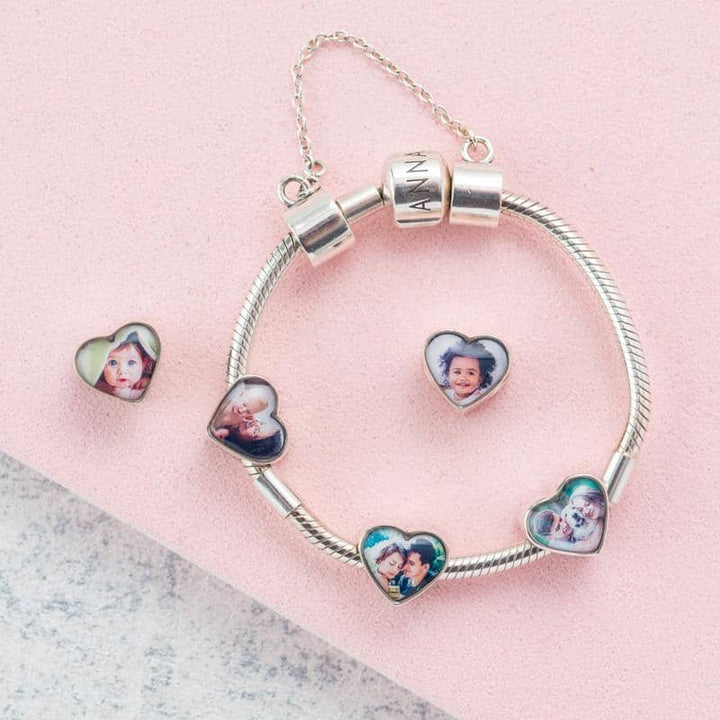 Rest in Peace Heart Photo Charm | Photo Charms | Featherlings UK