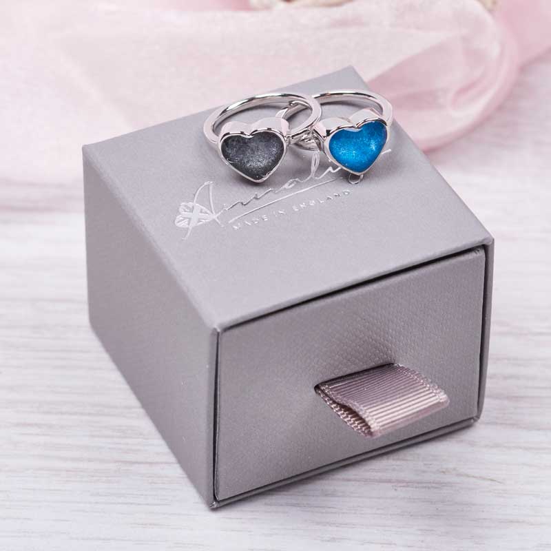 Heart Ashes Ring | Ashes Rings | Featherlings UK