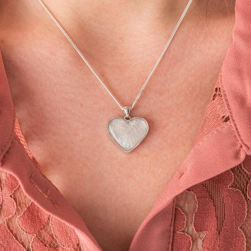 Silver Engraved Ashes Necklace | Ashes Pendant | Featherlings UK